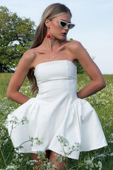 Satin Corset Mini Party Dress