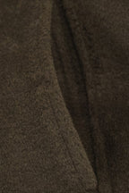 Textured Faux Fur Trim Jacket
