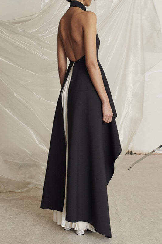 Halter Neck Pleated Prom Dress Secondary image
