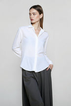 Linen V Neck Relaxed Blouse
