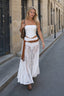 Low Waist Lace Trim Bodycon Pencil Skirt