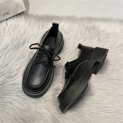 Fur Soft Casual Round Toe Shallow Mouth All-Match Low Heels Dress Oxfords Loafers