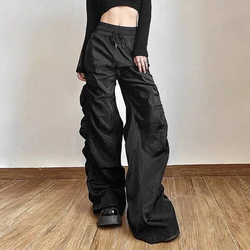 Gothic Punk Solid Hipster Baggy Y2K Minimalist Casual Streetwear Pants Main image