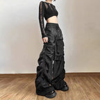 Gothic Punk Solid Hipster Baggy Y2K Minimalist Casual Streetwear Pants
