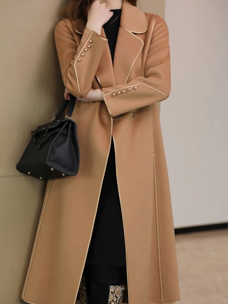 Fashion Wool Winter Solid Single Elegant Casual New Coat Main image