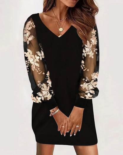 DressBetty - 2024 Casual Elegant Party Mini Lace Dress