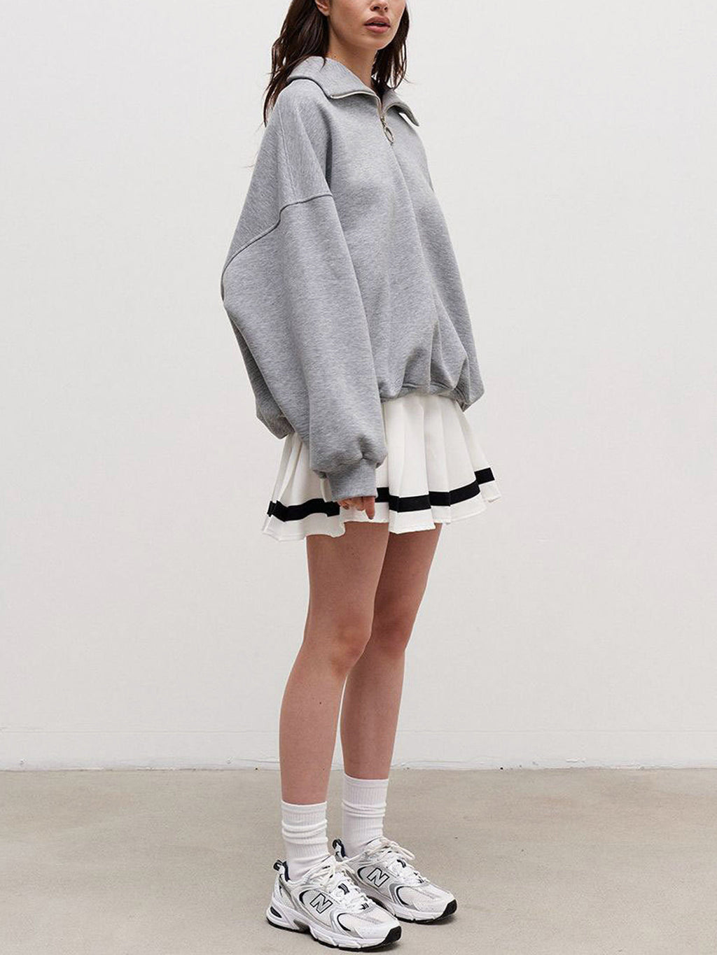 The Way To Trendy Go Zippered Sweatshirt Sweatshirts