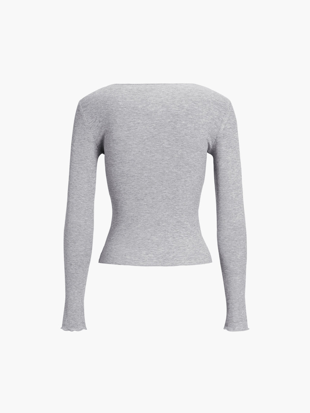 Basic Piping Graceful Long Sleeve Top T Shirts
