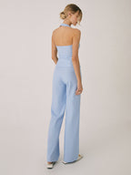 Cotton & Linen Vest Modern With Straight Leg Pants Set Pant Sets