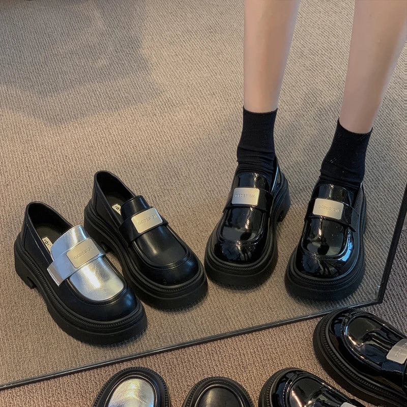 Fur Platform Comfortable Summer Creepers Retro Casual Modis Fashion Loafers Main image