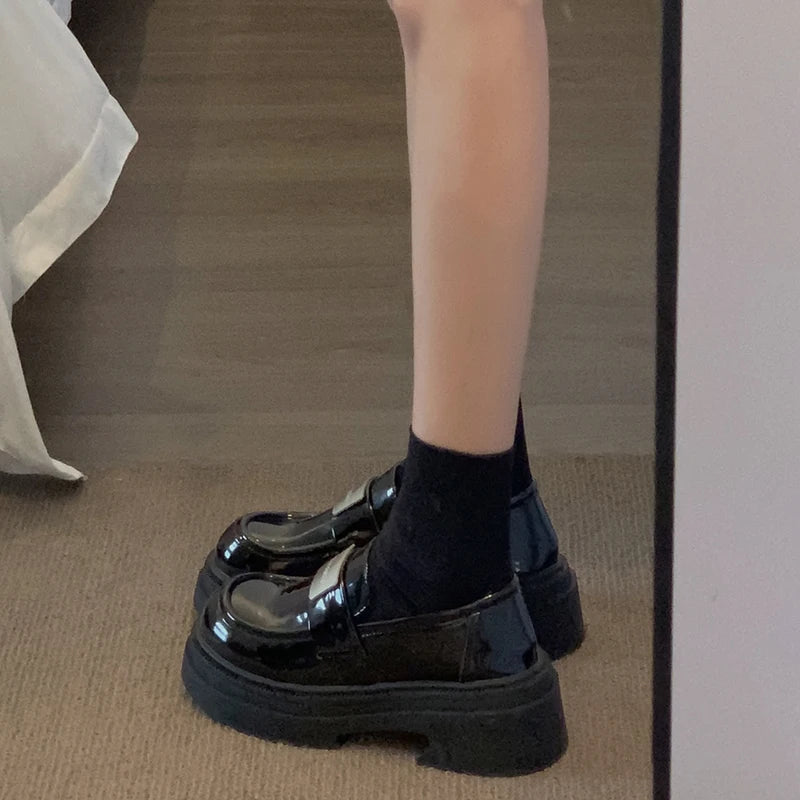 Fur Platform Comfortable Summer Creepers Retro Casual Modis Fashion Loafers Secondary image