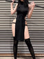 Cosplay High Split Side  Gothic Slim Harajuku Night Midi Dresses