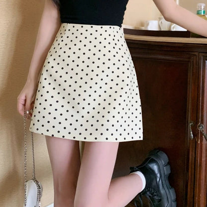 DressBetty - Elegant Polka Dot Sweet Short Skirt