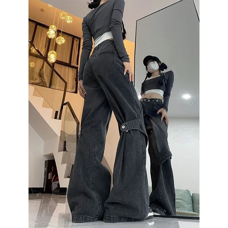 Oversize Jeans Women Vintage Y2K Spring Baggy Pants