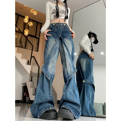 Oversize Jeans Women Vintage Y2K Spring Baggy Pants