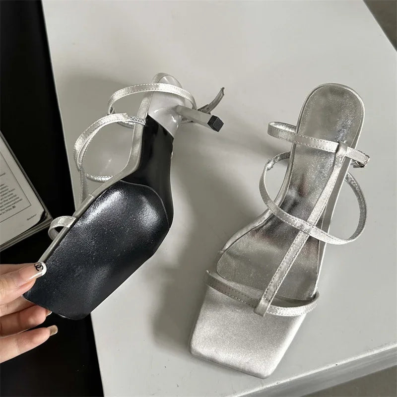 Fashionable Open Toe Chic Stylish Elegant Casual Low Heel Pumps Secondary image