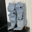 Winter Pleated Button Strap  Pointed Toe Thin Heels Stripper Knee High Boots