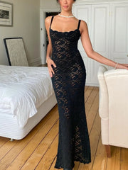 DressBetty - 2024 Elegant Summer  Spaghetti Straps Lace Dress