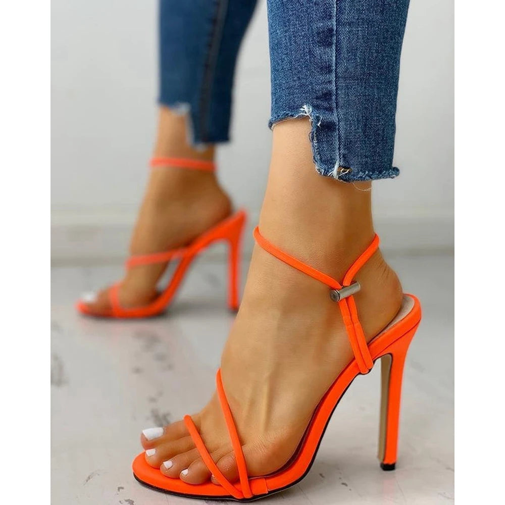 Elegant Cisscross Suede High Heeled  Party Thin Heel Summer High Heel Main image