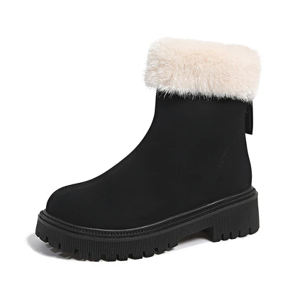 Elegant Simple Fashionable Plush New Versatile Cotton Snow Boot