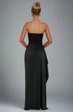 Fashion  Sequin Crop Top and High-Slit Slim Fitted Skirt Set