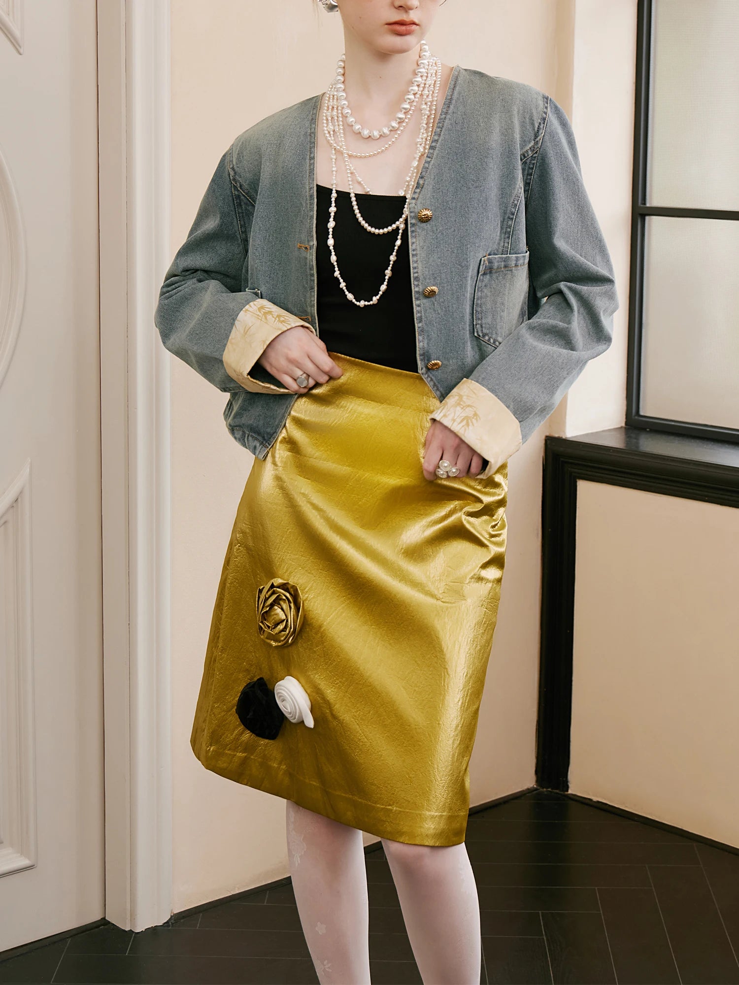Retro Casual Short High Street Loose Skirt Suit Jacket Main image