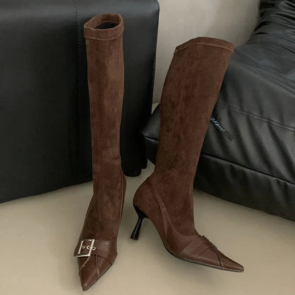 Trendy Stylish Feminine Comfortable Elegant Chic Fashionable Knee High Boots