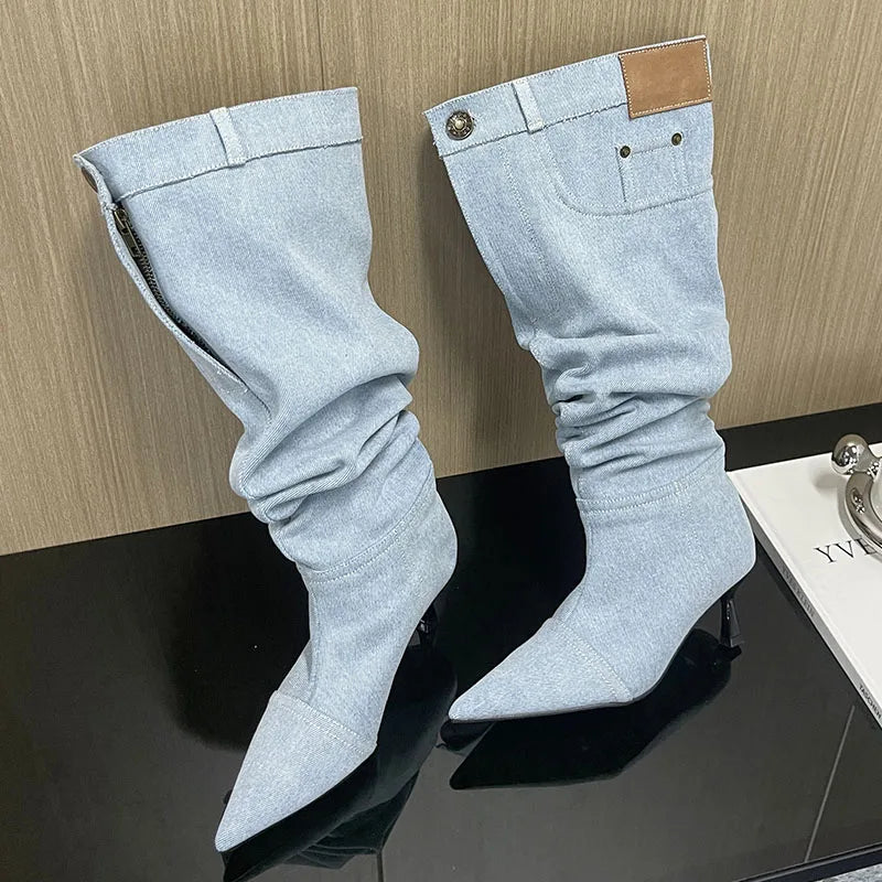 Fashionable Stylish Elegant Comfortable Modern Unique Chic Knee High Boots Secondary image