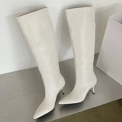 Elegant Fashionable Chic Stylish Trendy Comfortable Pointed Toe Knee High Boots