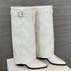 Trendy Stylish  Comfortable Unique Soft Pointed Toe Knee High Boots