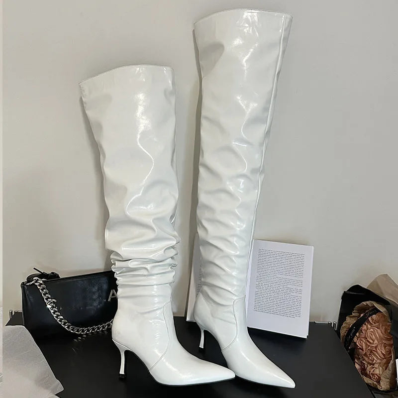 Fashionable Modern Elegant Chic Comfortable Stylish Durable Knee High Boots Secondary image