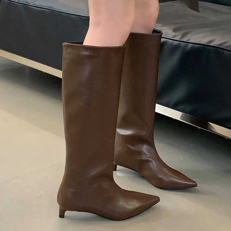 Retro Stylish Comfortable Unique Feminine Elegant Trendy Knee High Boots Main image