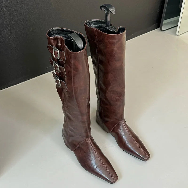 Stylish Elegant Comfortable Chic Modern Unique Trendy Knee High Boots Secondary image