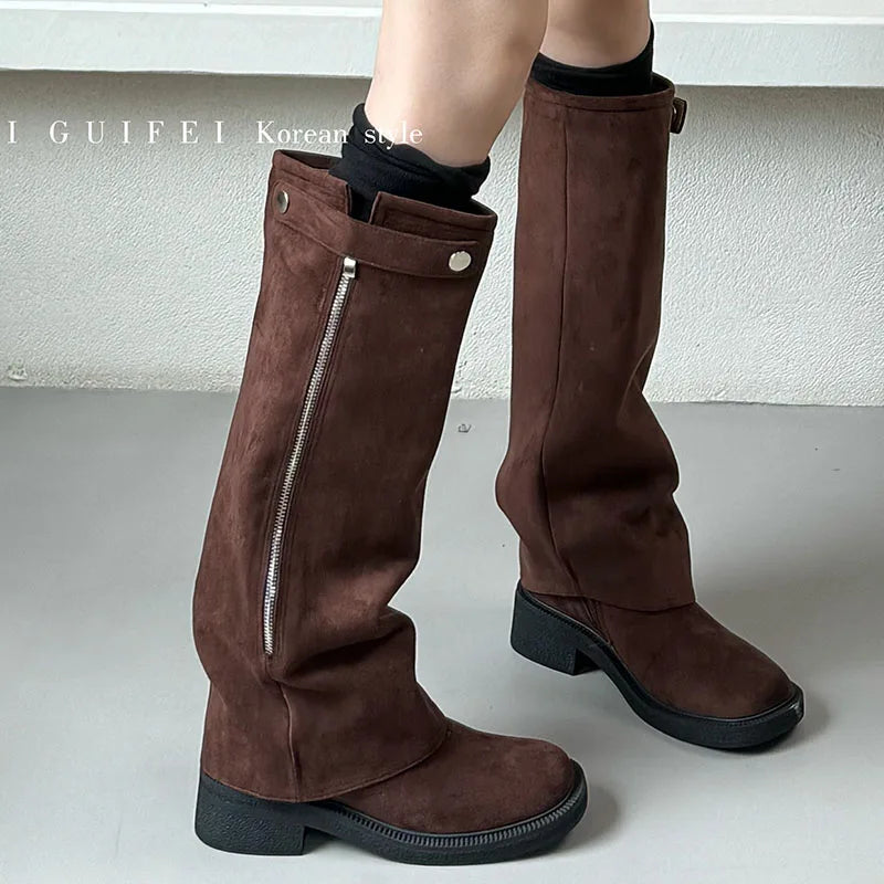 Soft Fashionable Stylish Comfortable Unique Trendy Chic Knee High Boots Secondary image