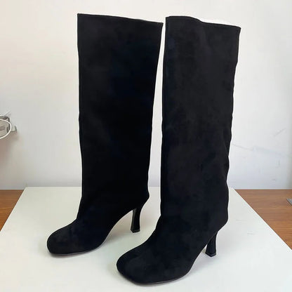 Elegant Stylish Chic Fashionable Modern Comfortable Pointed Toe Knee High Boots