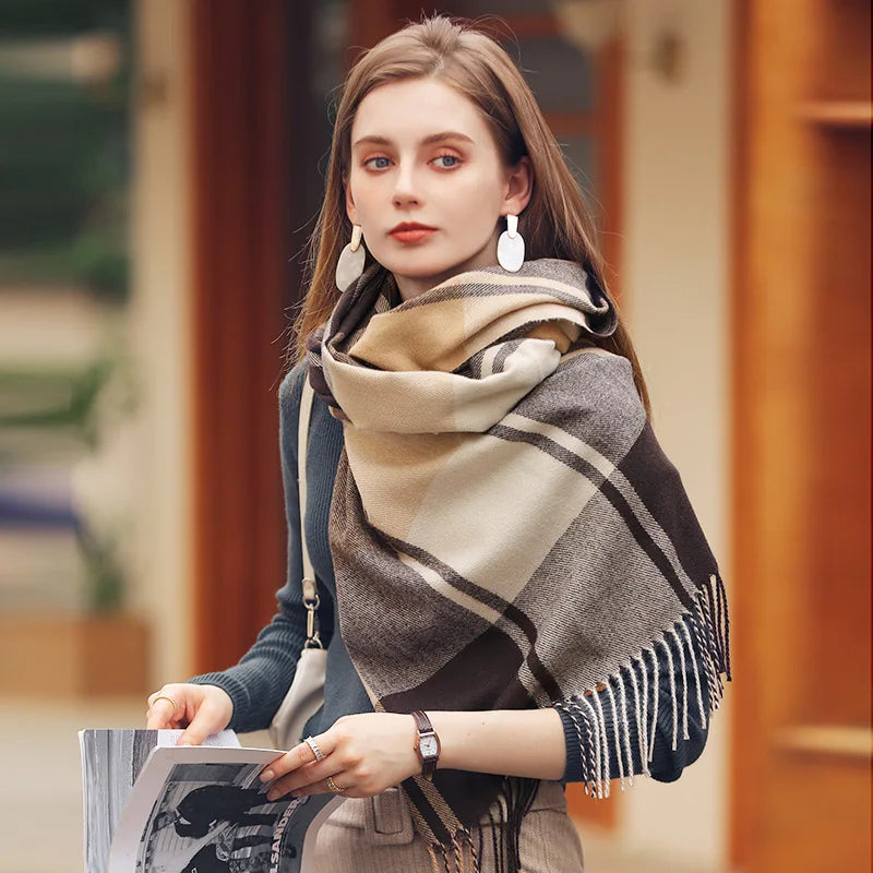 Winter Warm Cashmere Unisex Scarf - Long Windproof and Skin Friendly