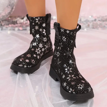 Fashion Shoes Female 2024 Winter Latest Designer Women’s Boots Trendy and Versatile Punk Goth Shoes Botas Altas Plataforma Mujer