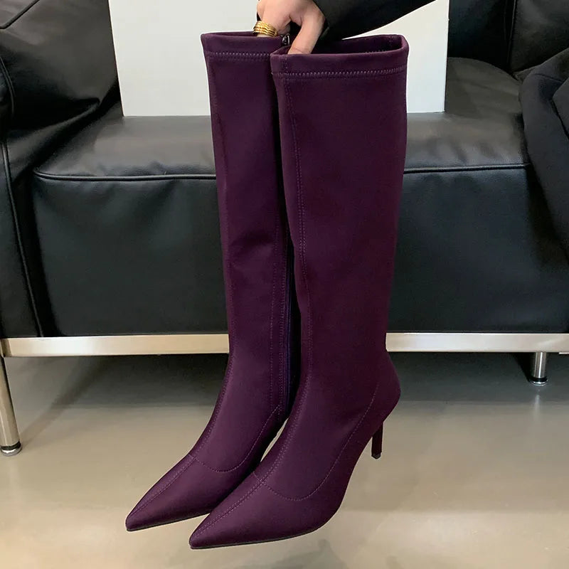 Trendy Stylish Comfortable Feminine Unique Elegant Chic Knee High Boots Main image