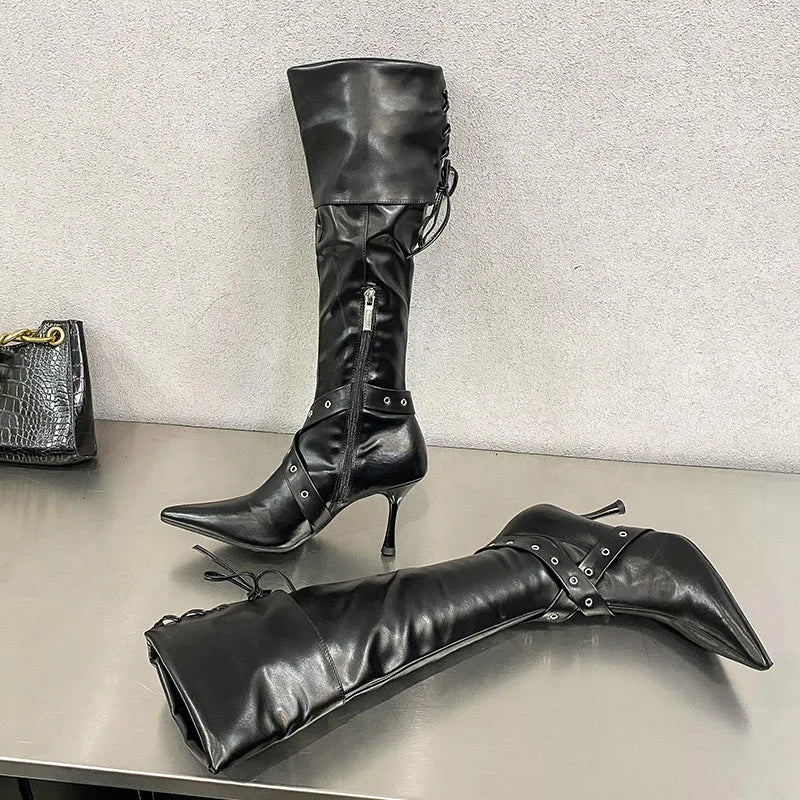 Trendy Fashionable Elegant Comfortable Chic Modern Stylish Knee High Boots Secondary image