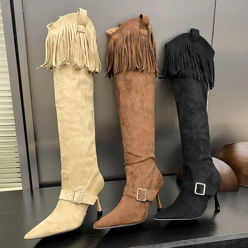 Retro Fashionable Elegant Stylish Unique Chic Comfortable Knee High Boots Main image