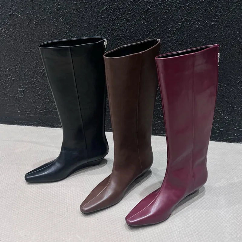 Fashionable Elegant Comfortable Unique Stylish Chic Versatile Knee High Boots Main image