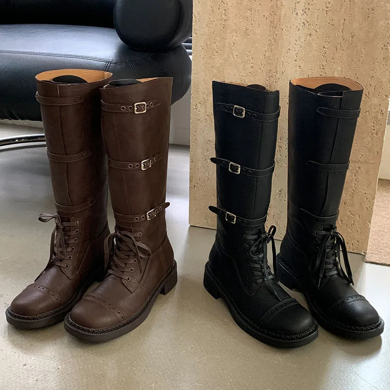 Fashionable Chic Slip-On Stylish Pointed Toe Knee High Boots Main image