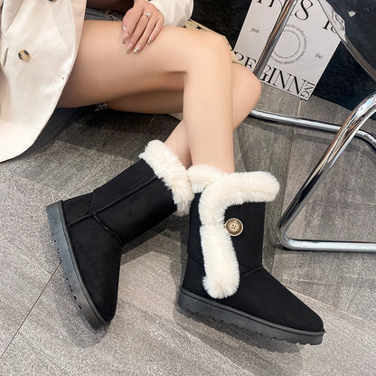 Fashion Warm Casual Versatile Mid-Calf Snow Boot