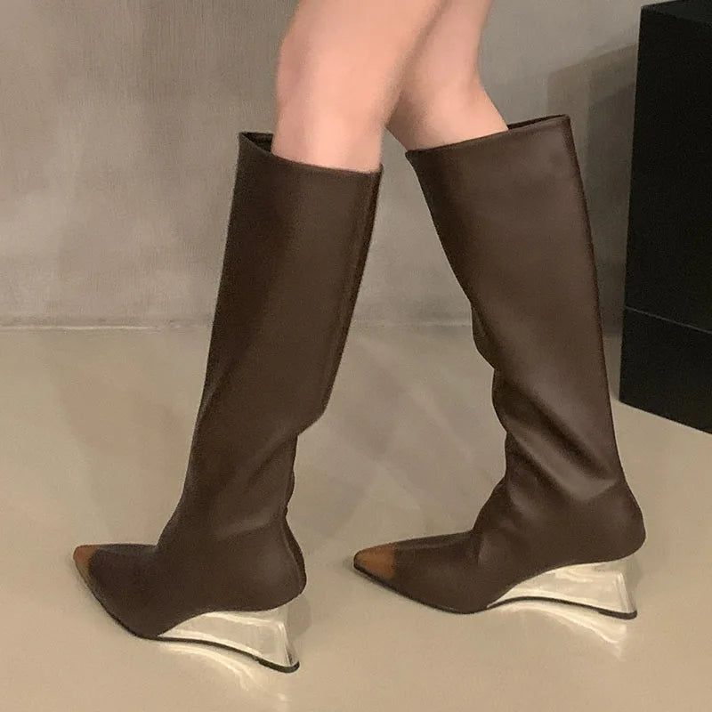 Chic Fashionable Stylish Comfortable Trendy Unique Elegant Knee High Boots Secondary image