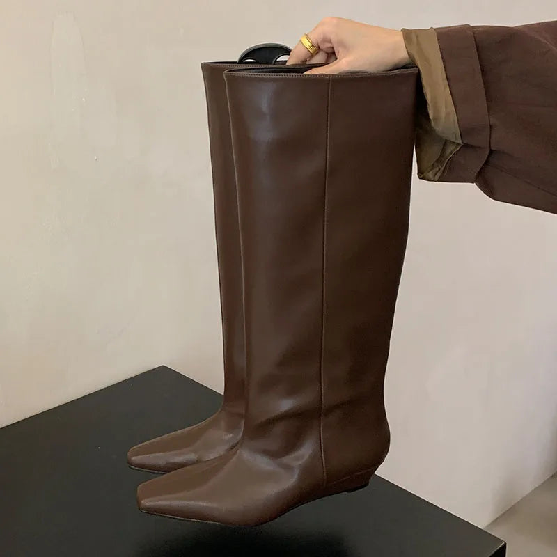 Chic Stylish Comfortable Elegant Trendy Fashion Pointed Toe Knee High Boots Main image
