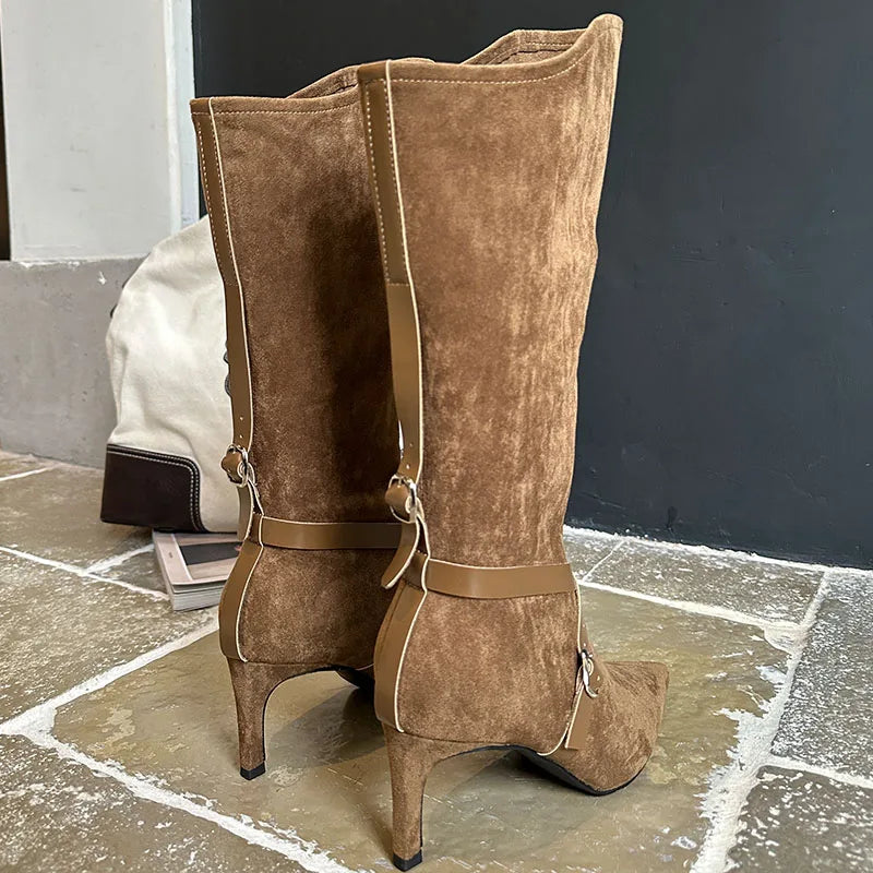 Chic Modern Stylish Comfortable Fashionable Elegant Trendy Knee High Boots Secondary image