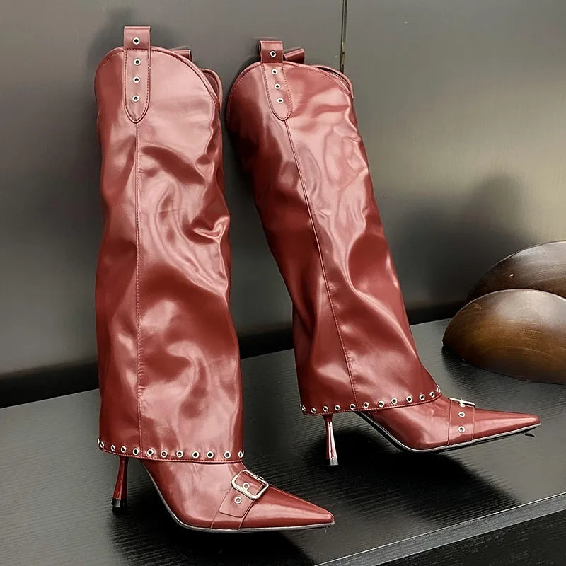 Elegant Chic Stylish Comfortable Warm Fashionable Unique Knee High Boots Secondary image