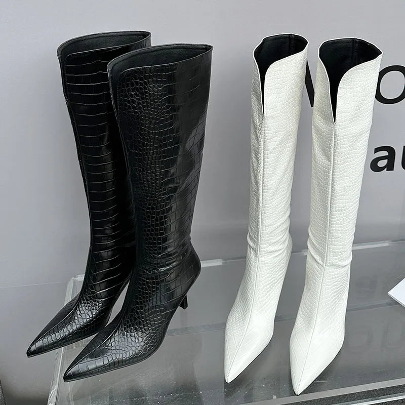 Chic Trendy Comfortable Slip-On Elegant Knee High Boots Main image