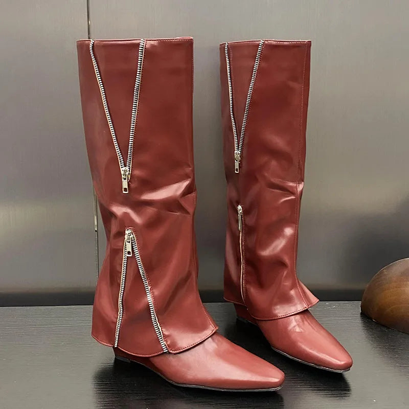 Winter Fashion Stylish Elegant Comfortable Unique Durable Knee High Boots Secondary image