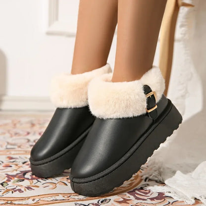 Furry Plush Warm Newest Comfortable Non-Slip Thick Bottom Snow Boot